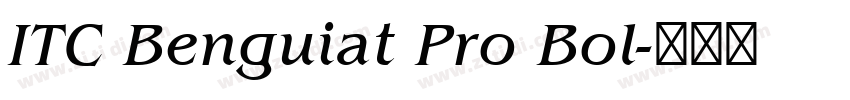 ITC Benguiat Pro Bol字体转换